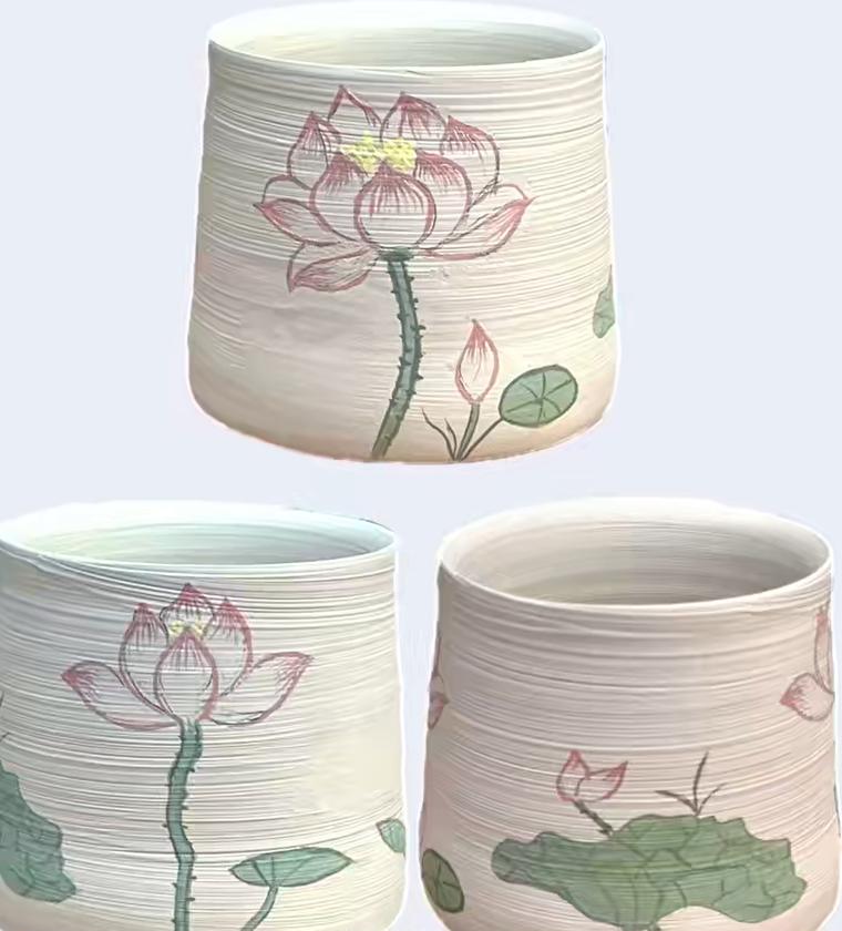 Ceramic cup surface marking images