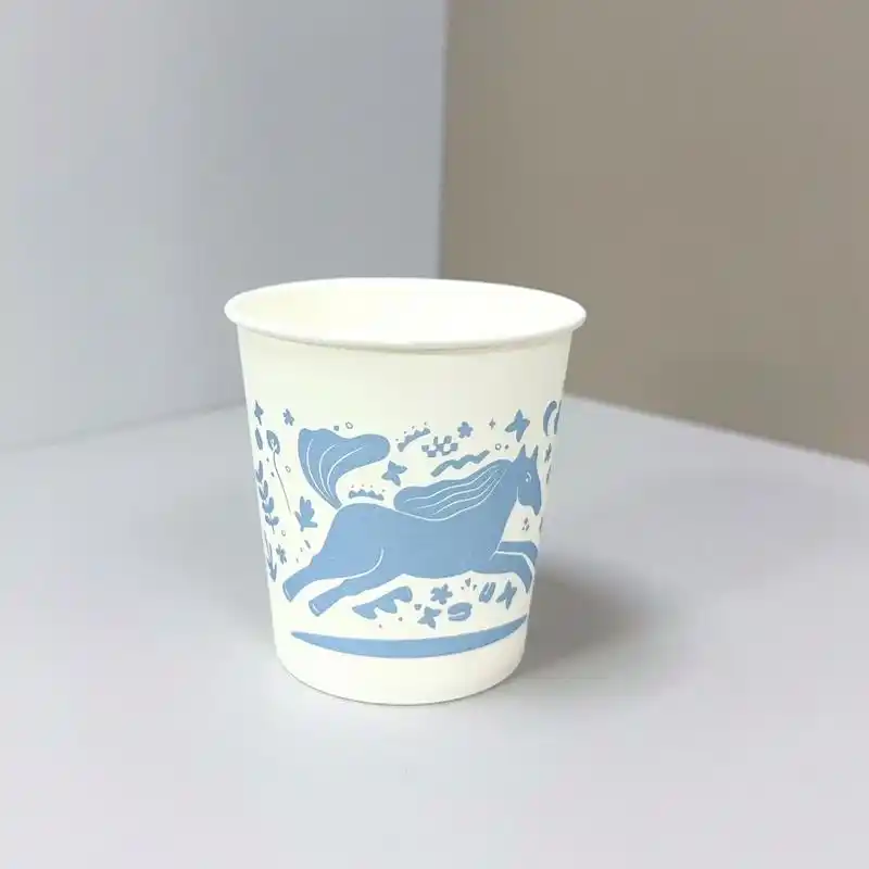 Marking on the side of paper cup