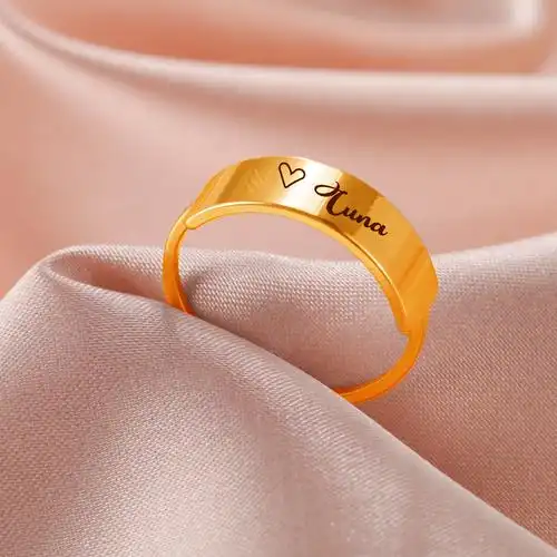 Laser Marking On Gold Ring