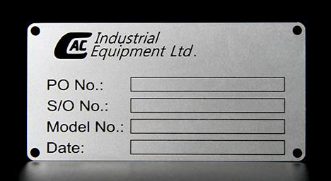 Marking on name plates