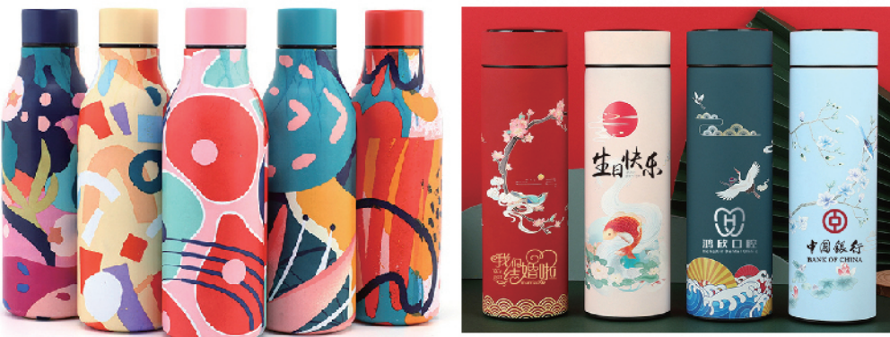 Cylindrical cup UV color printing sample