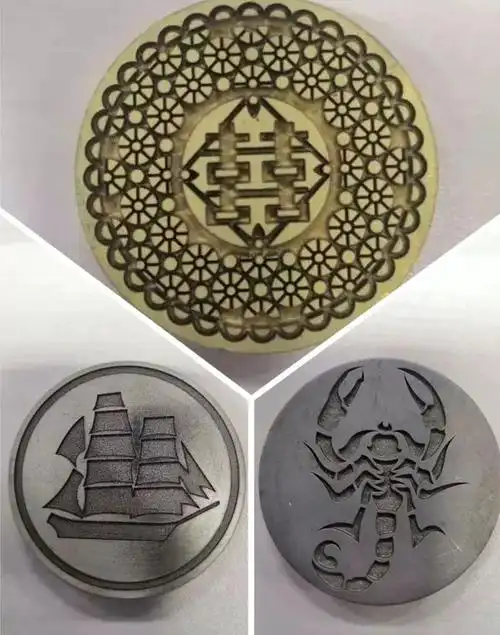 Laser engraver for metal sample