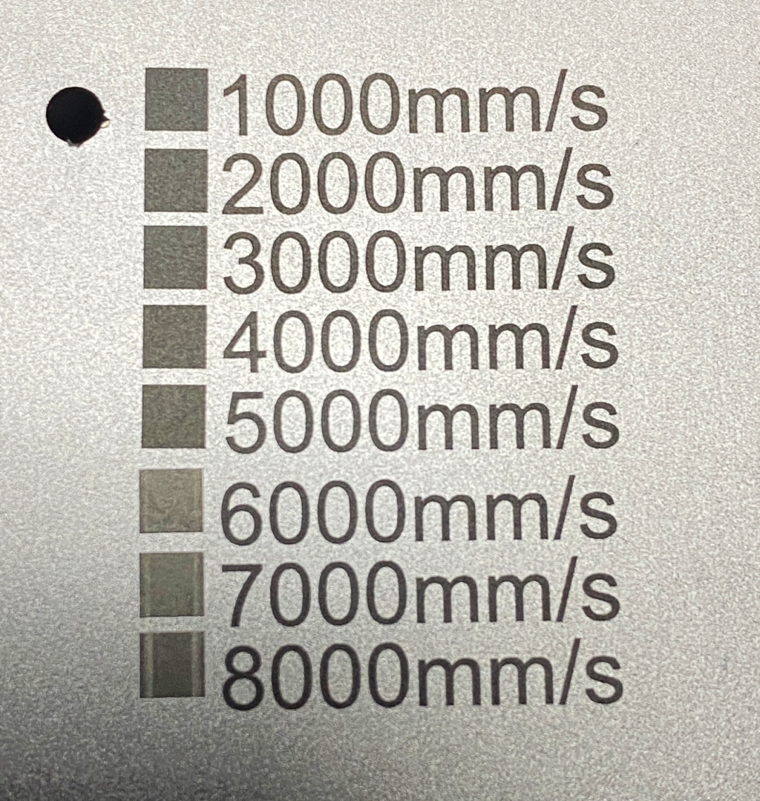The effect of different speeds on blackening of anode aluminum