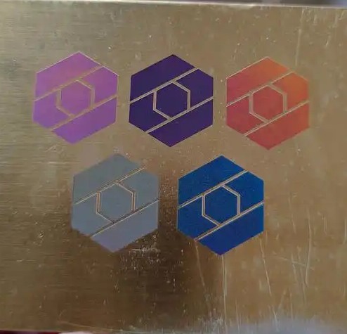 Color laser engraving on stainless steel
