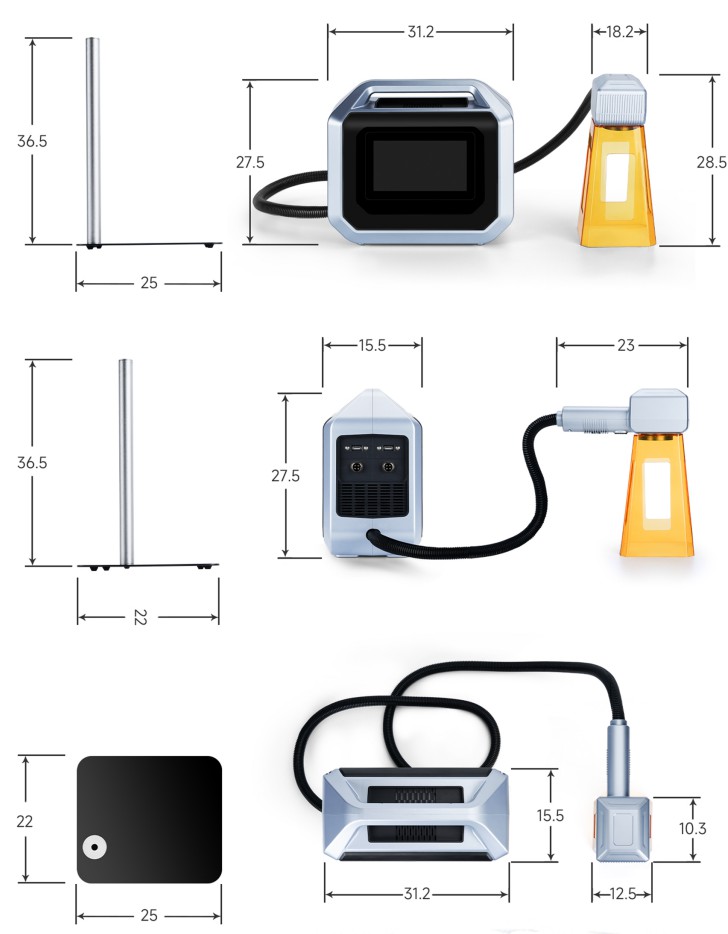 Handheld fiber laser engraving machine demonstration
